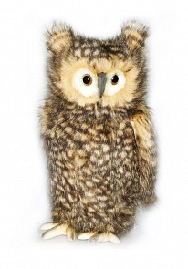 Мягкая игрушка – Сова, голова поворачивается, 34 см. (Hansa, 4466)